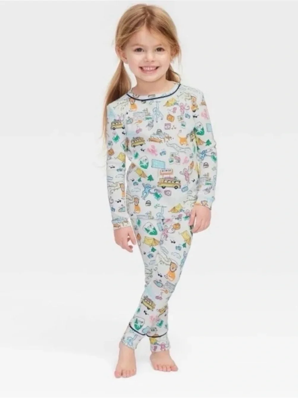 Roller Rabbit Toddler Pajamas - Road Trip - US 3T New